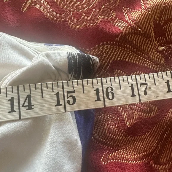 Vintage Suzi Chin Floral Water Color Strapless Dress Size 10 - Picture 12 of 13